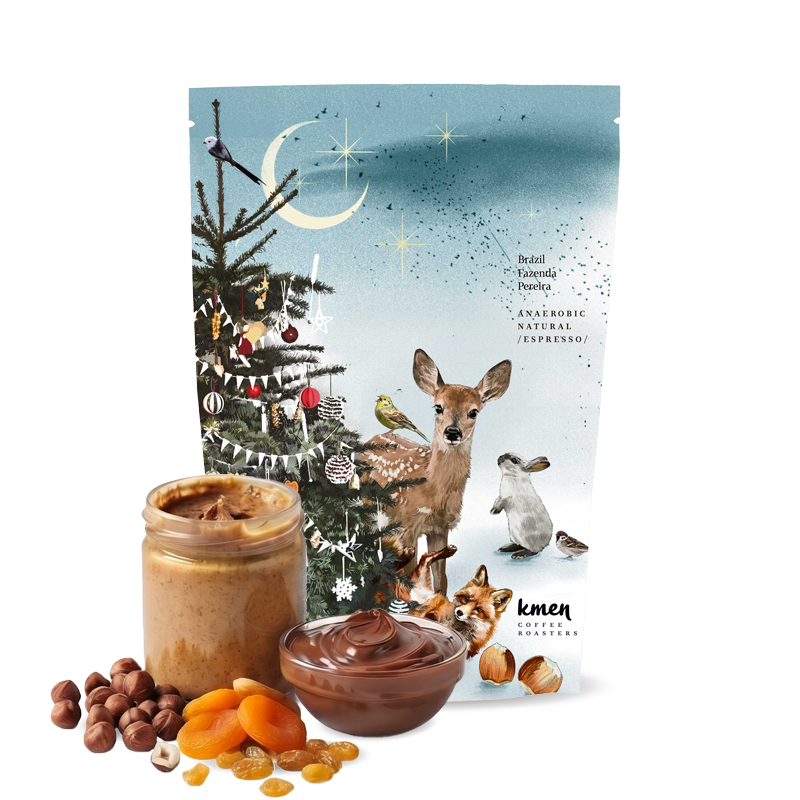 Výběrová káva Kmen Coffee Roasters Brazílie FAZENDA PEREIRA - vánoční espresso limitka