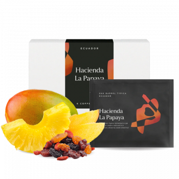 Ekvádor HACIENDA LA PAPAYA OAK BARREL - STEEPED COFFEE - 6ks/bal - La Cabra Coffee