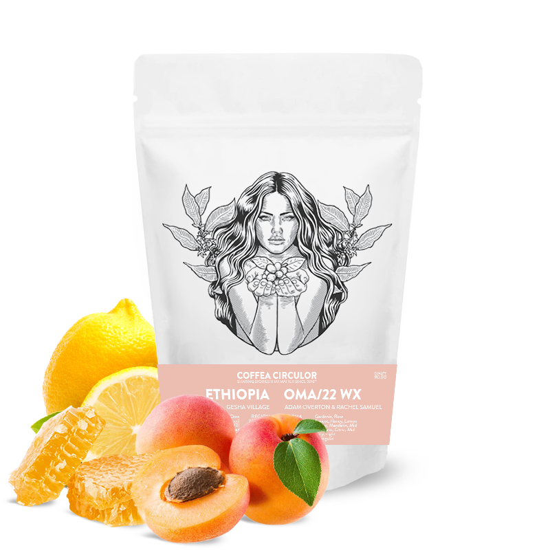 Výběrová káva Coffea Circulor Etiopie GESHA VILLAGE - Gesha Oma /22 WX - 100g