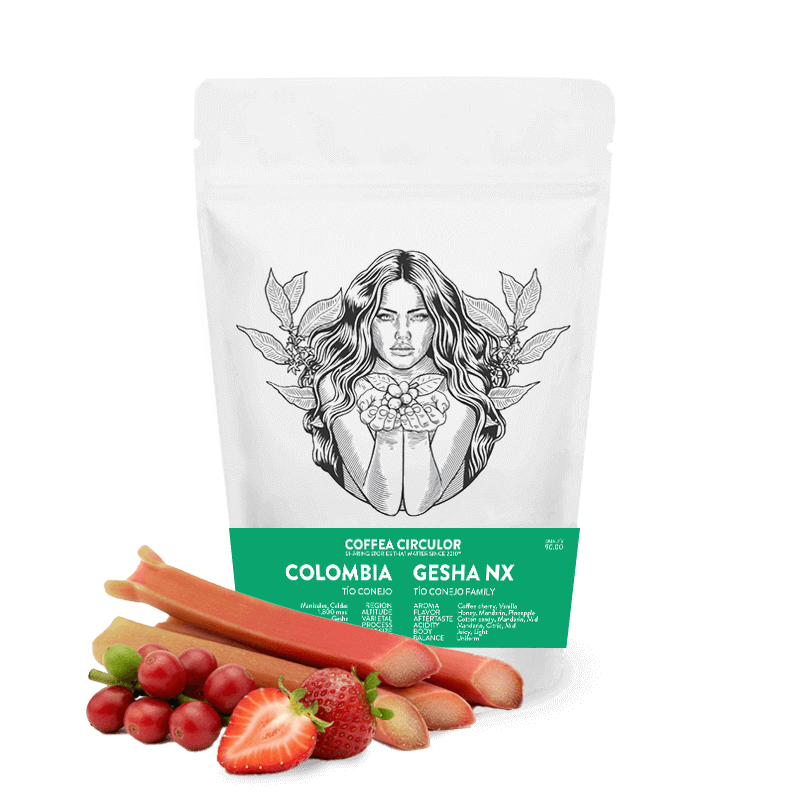 Výběrová káva Coffea Circulor Kolumbie INMACULADA GEISHA NX - 100g