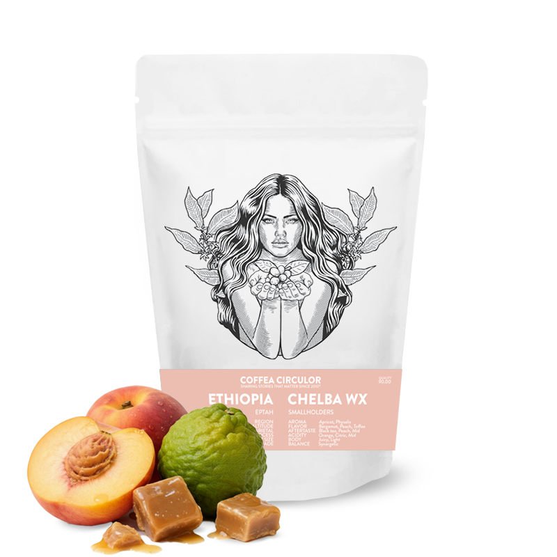 Výběrová káva Coffea Circulor Etiopie EPTAH CHELBA WX