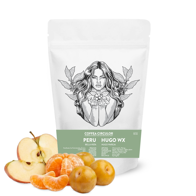 Výběrová káva Coffea Circulor Peru HUGO SL9 WX - 100g