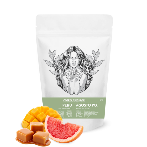 Výběrová káva Coffea Circulor Peru AGOSTO WX - geisha - 100g