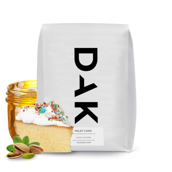 Výběrová káva DAK Coffee Roasters Kolumbie MILKY CAKE - filtr - 1000g