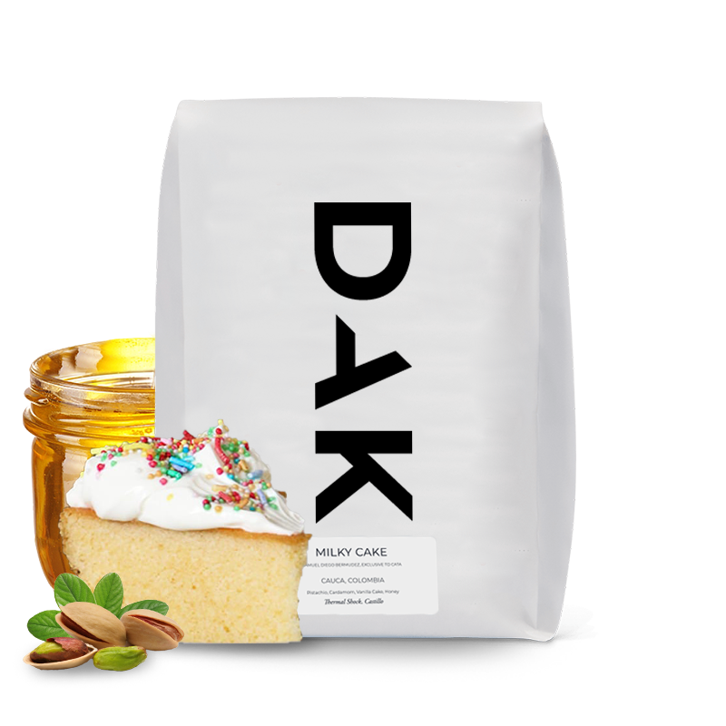 Výběrová káva DAK Coffee Roasters Kolumbie MILKY CAKE - filtr - 1000g