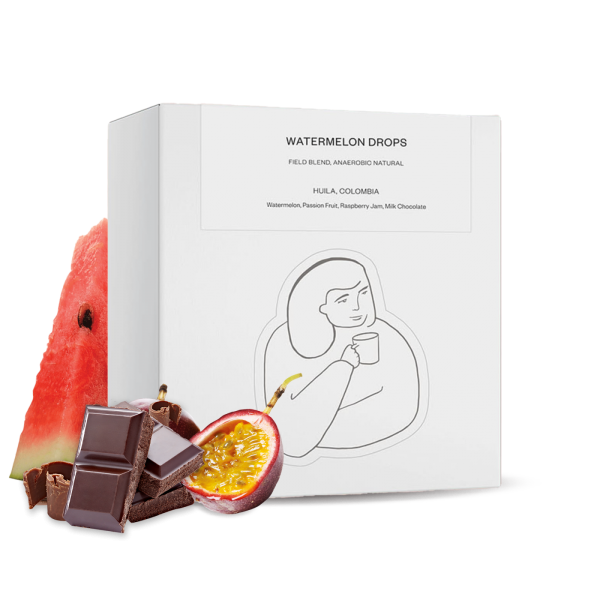 Výběrová káva DAK Coffee Roasters Kolumbie WATERMELON DROPS