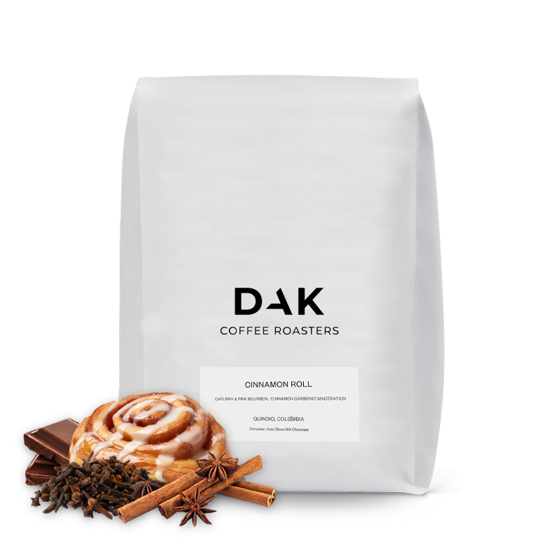 Výběrová káva DAK Coffee Roasters Kolumbie CINNAMON ROLL - filtr - Christmas Coffee - 1000 g