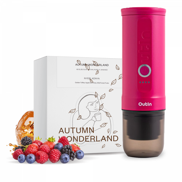 Dak Autumn Wonderland x Outin set - Crimson red