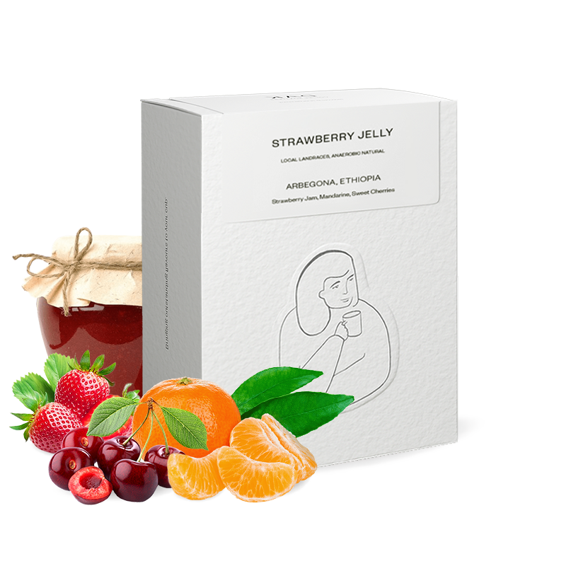 Výběrová káva DAK Coffee Roasters Etiopie STRAWBERRY JELLY 7/25