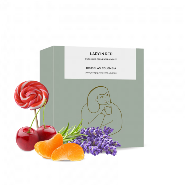 Výběrová káva DAK Coffee Roasters Kolumbie LADY IN RED - 125g 2025