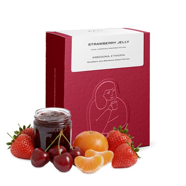 Výběrová káva DAK Coffee Roasters Etiopie STRAWBERRY JELLY