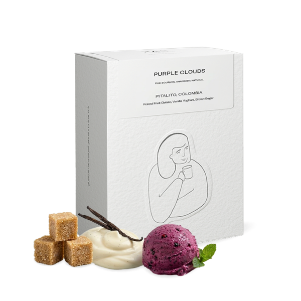 Výběrová káva DAK Coffee Roasters Kolumbie PURPLE CLOUDS - 200g