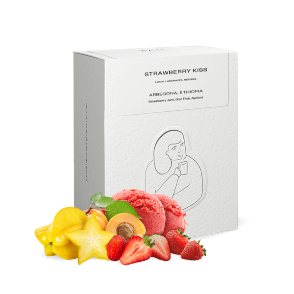 Výběrová káva DAK Coffee Roasters Etiopie STRAWBERRY KISS - espresso