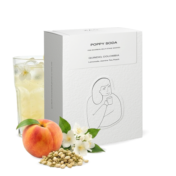 Výběrová káva DAK Coffee Roasters Kolumbie POPPY SODA