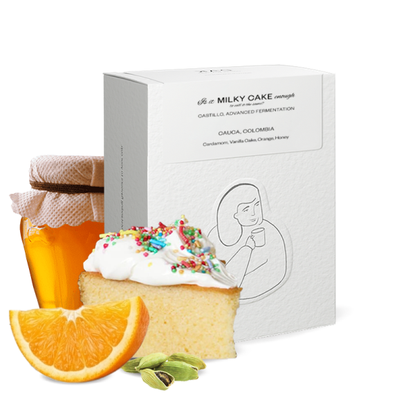 Výběrová káva DAK Coffee Roasters Kolumbie IS IT MILKY CAKE ENOUGH?