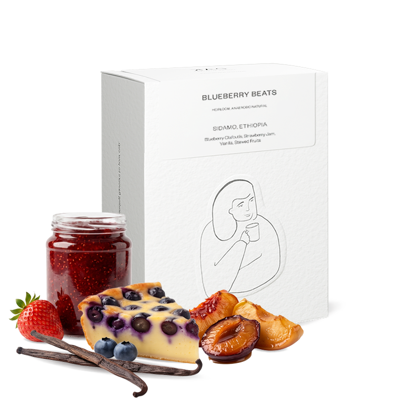 Výběrová káva DAK Coffee Roasters Etiopie BLUEBERRY BEATS
