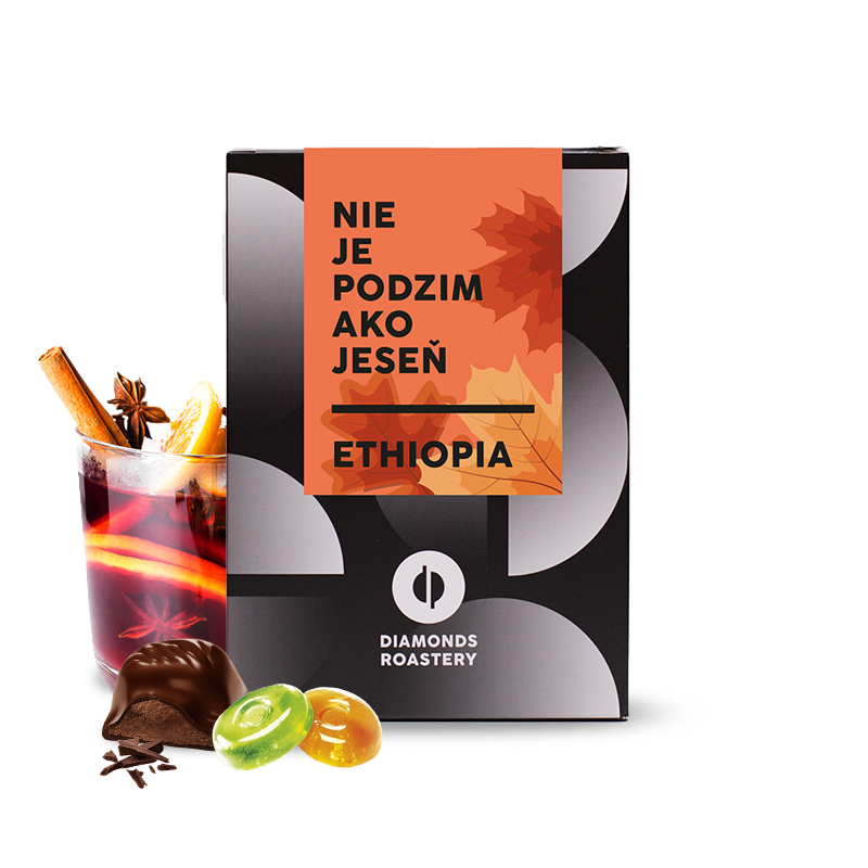 Výběrová káva Diamond's Roastery Etiopie HARO WACHU - podzimní espresso limitka