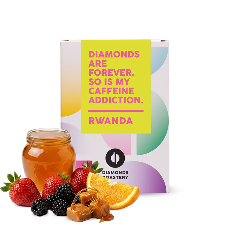 Výběrová káva Diamond's Roastery Rwanda KABYINIRO NATURAL