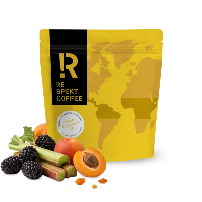 Výběrová káva Respekt Coffee Keňa MUTHUTHIINI AA