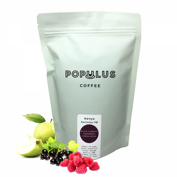 Výběrová káva Populus Coffee Keňa KARIMIKUI PB