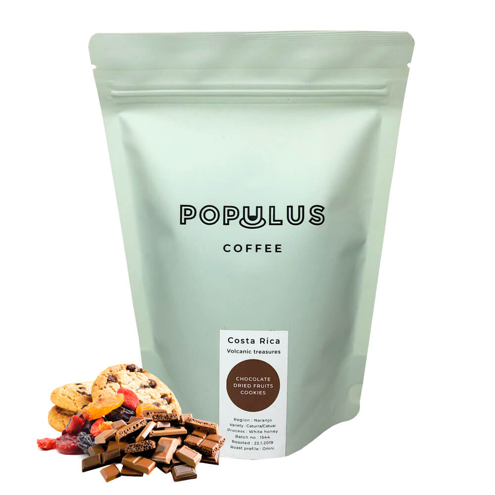 Výběrová káva Populus Coffee Kostarika VOLCANIC TREASURES