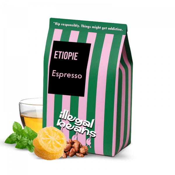 Výběrová káva Illegal Beans Etiopie CHELBESA - espresso