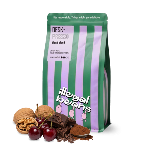 Výběrová káva Illegal Beans DESKPRESSO BLONDE blend - 1000g