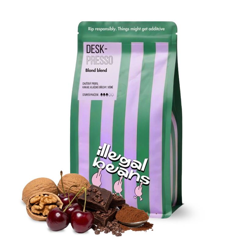 Výběrová káva Illegal Beans DESKPRESSO BLONDE blend - 1000g