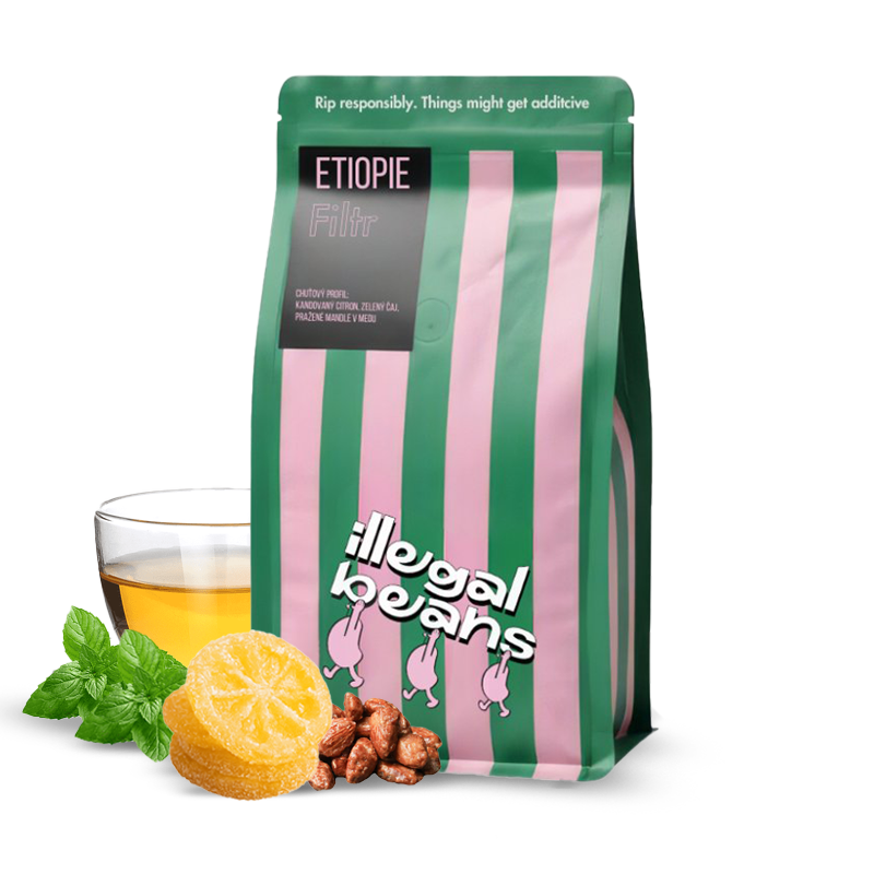 Výběrová káva Illegal Beans Etiopie CHELBESA - filtr