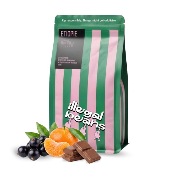 Výběrová káva Illegal Beans Etiopie BEKELE YUTUTE