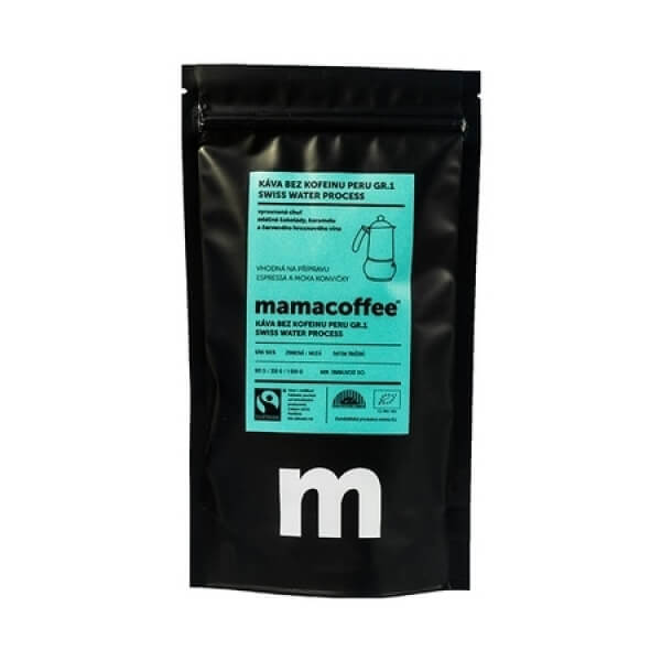 Výběrová káva Mamacoffee Peru Gr.1 bez kofeinu