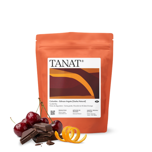 Výběrová káva Tanat Coffee Kolumbie EDINSON ARGOTE - geisha - 100g
