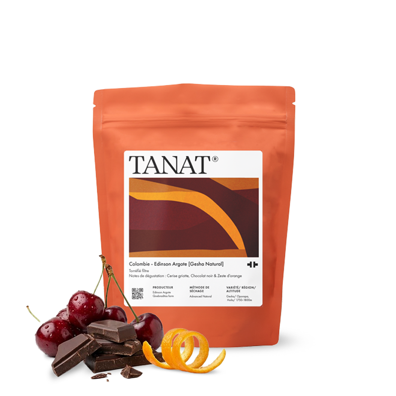 Výběrová káva Tanat Coffee Kolumbie EDINSON ARGOTE - geisha - 100g