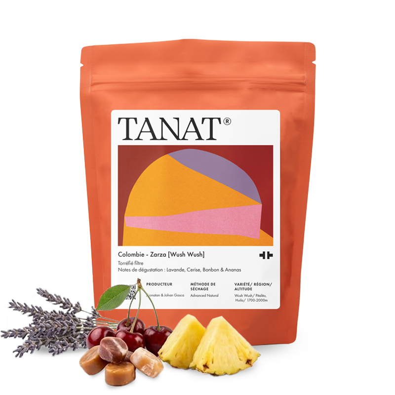 Výběrová káva Tanat Coffee Kolumbie FINCA ZARZA - Wush Wush