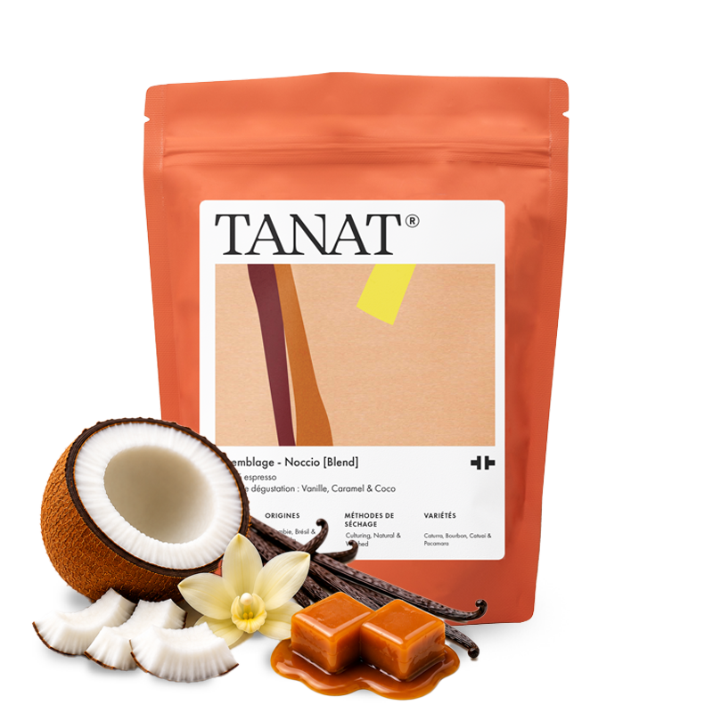 Výběrová káva Tanat Coffee NOCCIO espresso blend