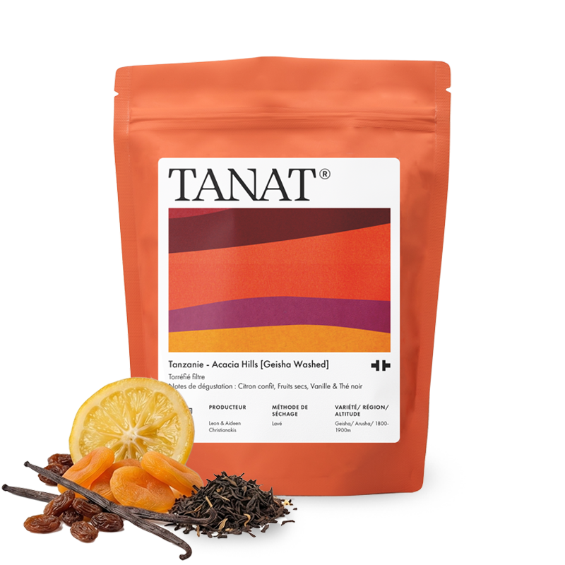 Výběrová káva Tanat Coffee Tanzánie ACACIA HILLS - Geisha