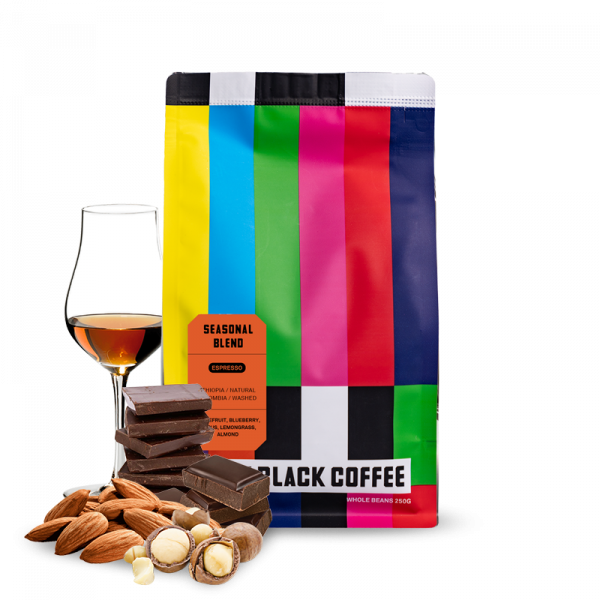 Výběrová káva Code Black Coffee Roasters SEASONAL ESPRESSO BLEND