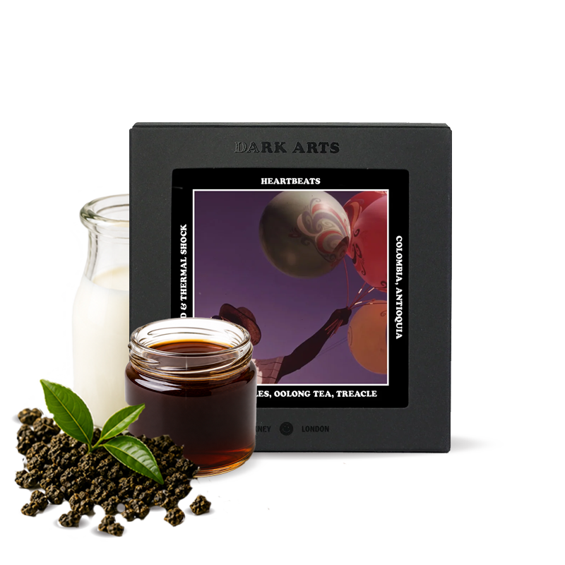 Výběrová káva Dark Arts Coffee Kolumbie HEARTBEATS