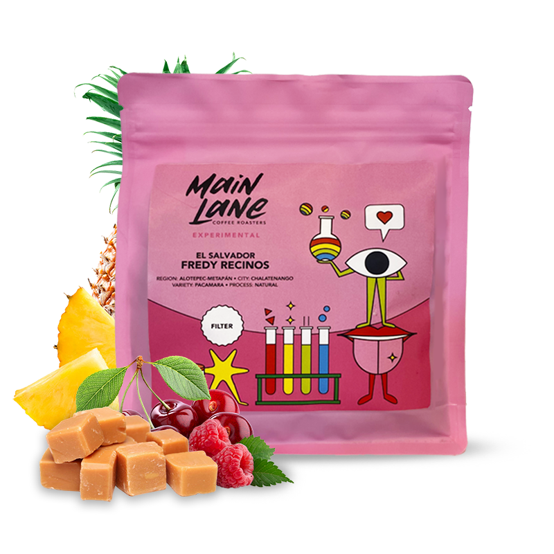 Výběrová káva Main Lane Coffee Roasters El Salvador FREDY RECINOS - pacamara