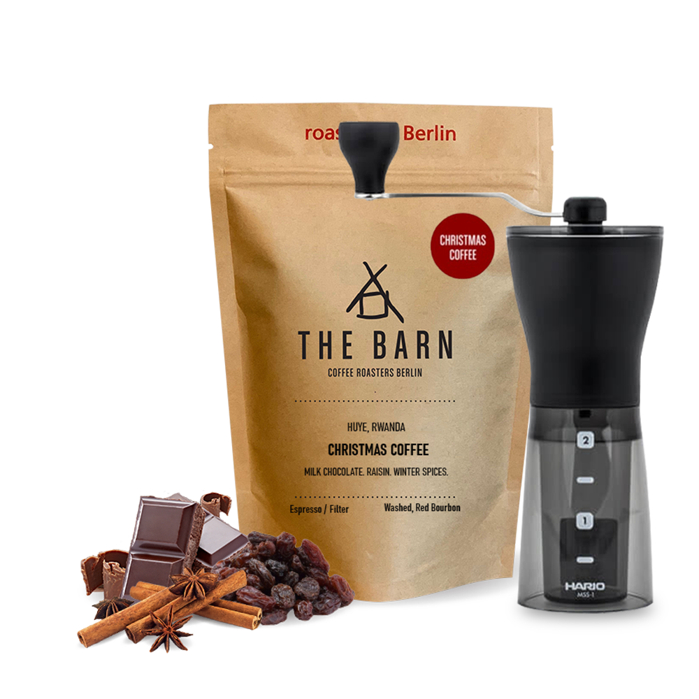 The Barn Christmas coffee Hario Mini Mill Set