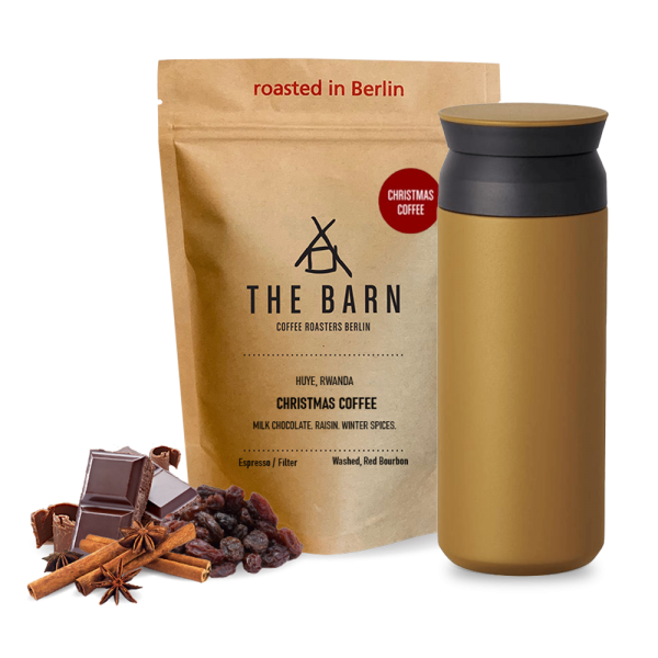 The Barn Christmas coffee Kinto Tumbler Set - coyote