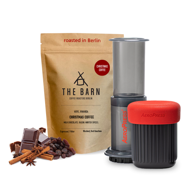 The Barn Christmas coffee Aeropress GO Set