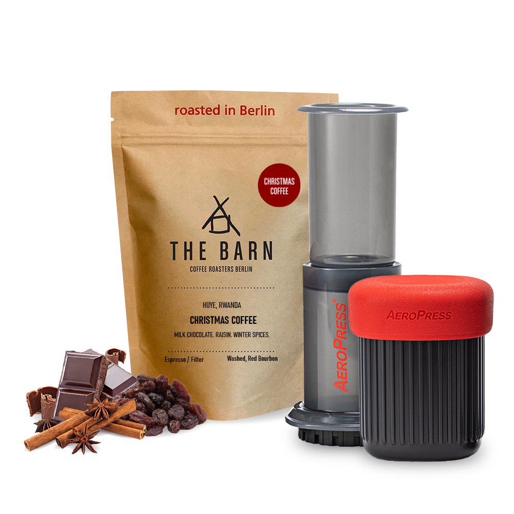 The Barn Christmas coffee Aeropress GO Set