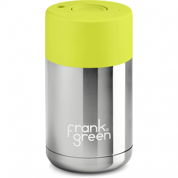 Frank Green Ceramic 295 ml nerezový - chrome silver / neon yellow