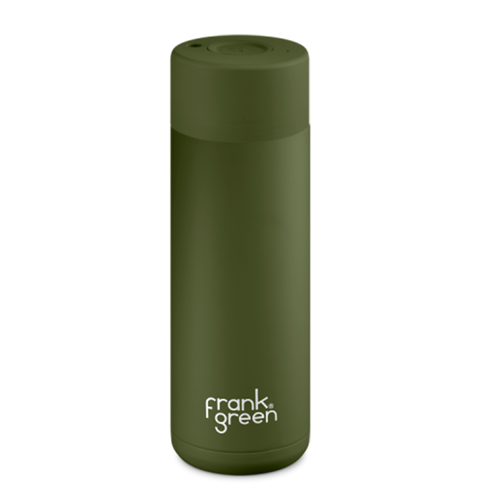 Frank Green Ceramic 595 ml nerezová lahev - khaki