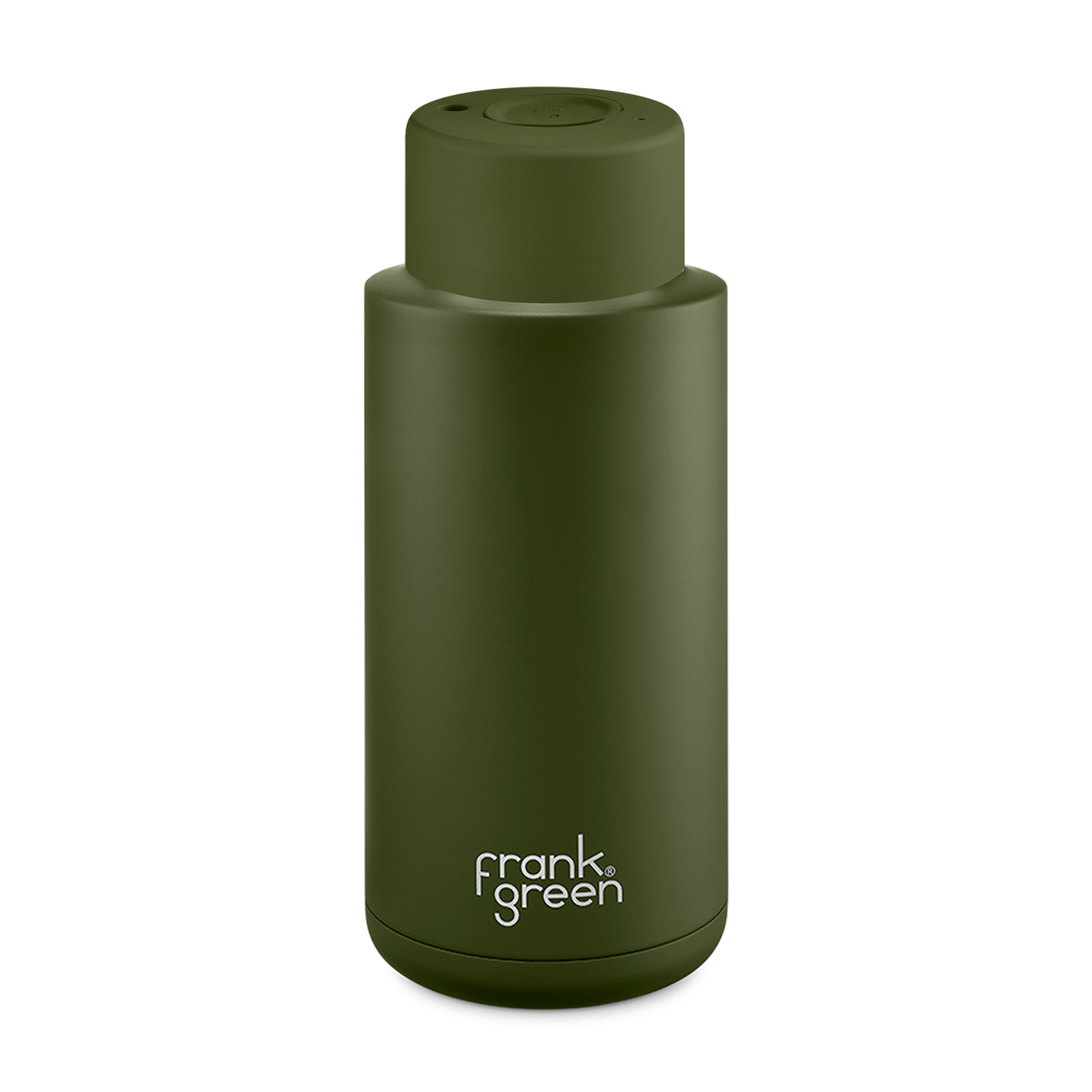 Frank Green Ceramic 1000 ml nerezová lahev - khaki