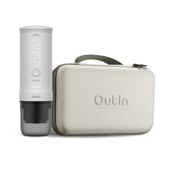 Outin Nano Portable Espresso Machine – Pearl White + cestovní obal