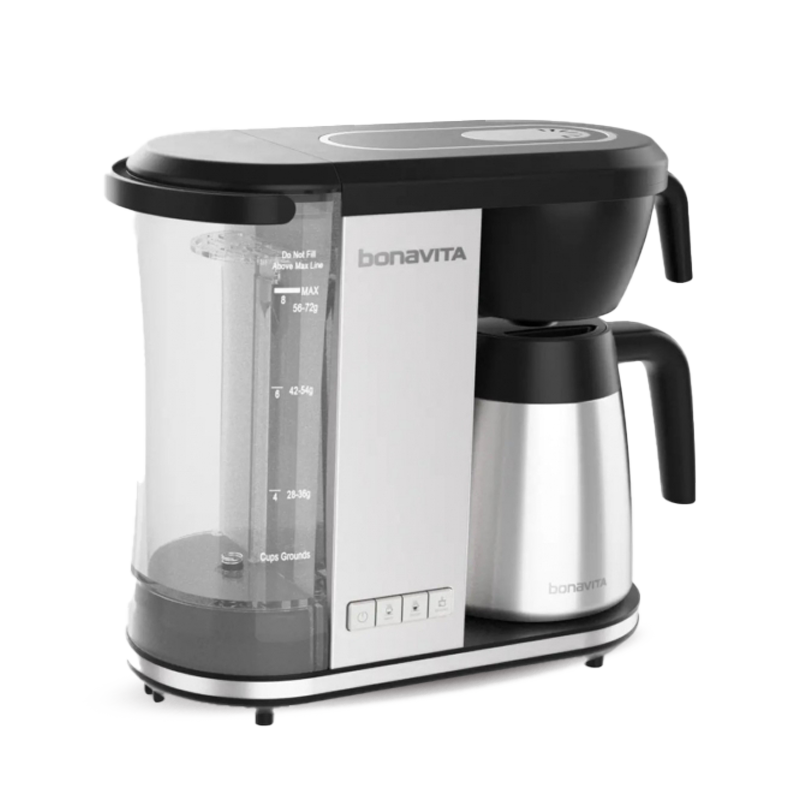 Bonavita THE ENTHUSIAST Coffee Brewer 8 Cup  - kávovar na filtrovanou kávu stříbrný