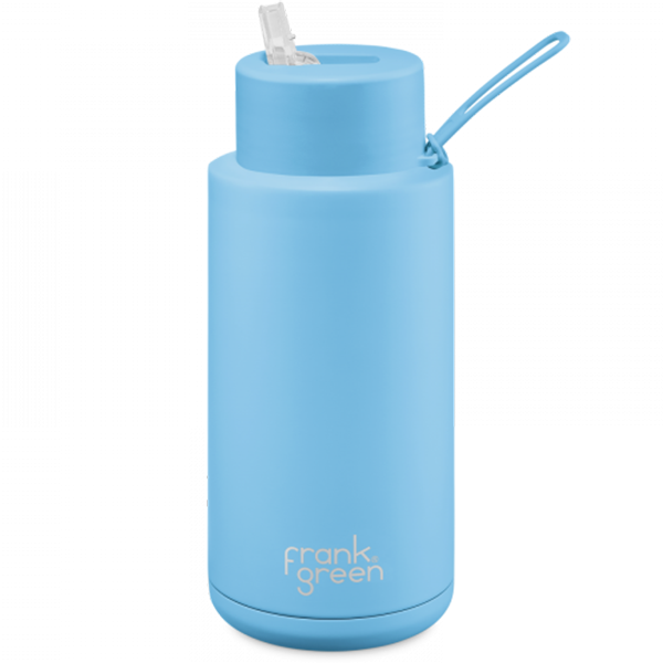 Frank Green Ceramic 1000 ml Straw nerezový - sky blue