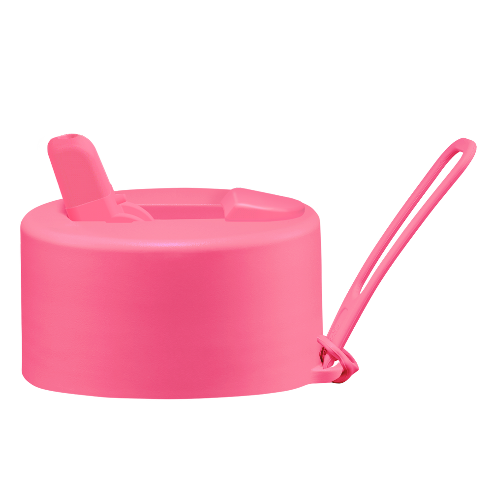 Frank Green Flip Straw Lid - náhradní víčko s řemínkem - neon pink